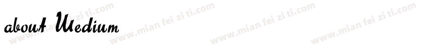 about Medium字体转换